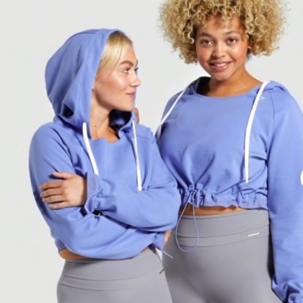 EUC Whitney Simmons gymshark cropped hoodie